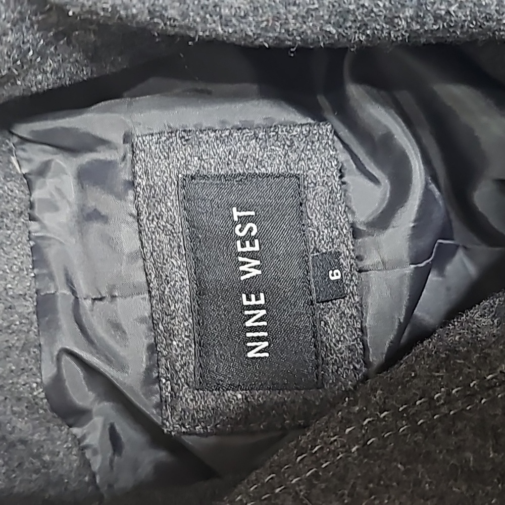 Nine West Grey Wool Blend Jacket. Size 6 - image 5
